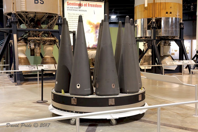 Peacekeeper Re-entry Vehicles & Deployment Bus